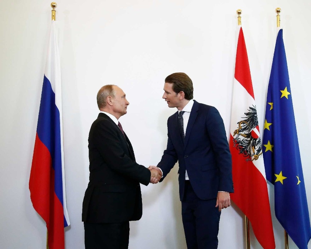 Putin Viyana’da Cumhurbaşkanı Bellen’den Sebastian Kurz bir araya geldi