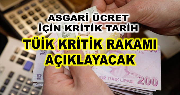 Asgari Ücret İçin Kritik Tarih! TÜİK Kritik Rakamı Açıklayacak