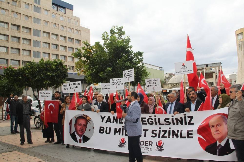 Cumhurbaşkanı Erdoğan’a destek eylemi
