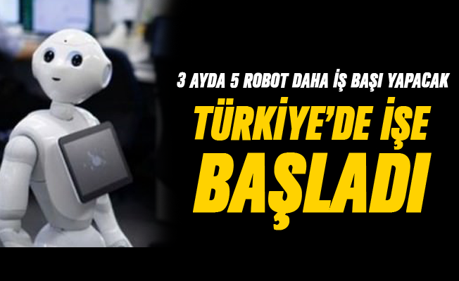 Bir Robot Türkiye'de bir Bankada İşe Başladı!
