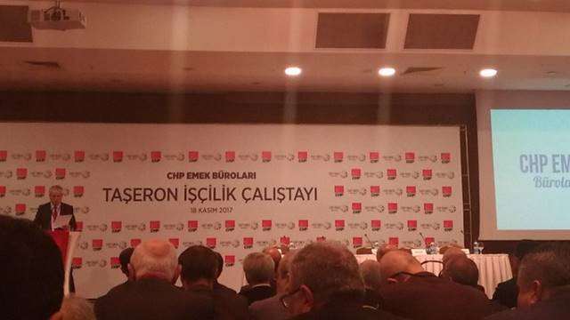 CHP Taşeron İşçi Çalıştayı Başladı