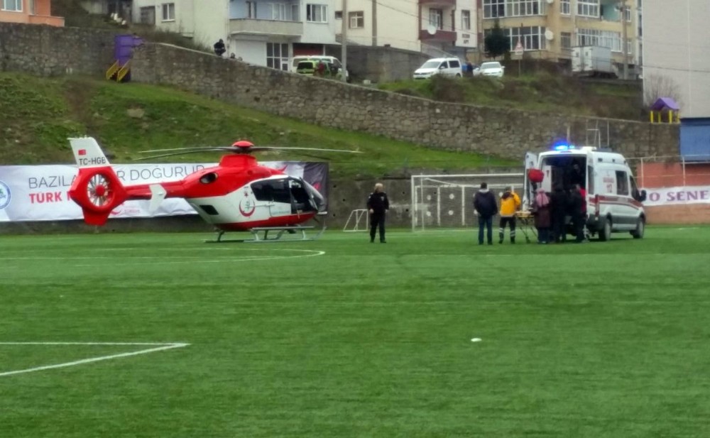 Multipe myeloma hastası memleketine helikopter ambulansla getirildi