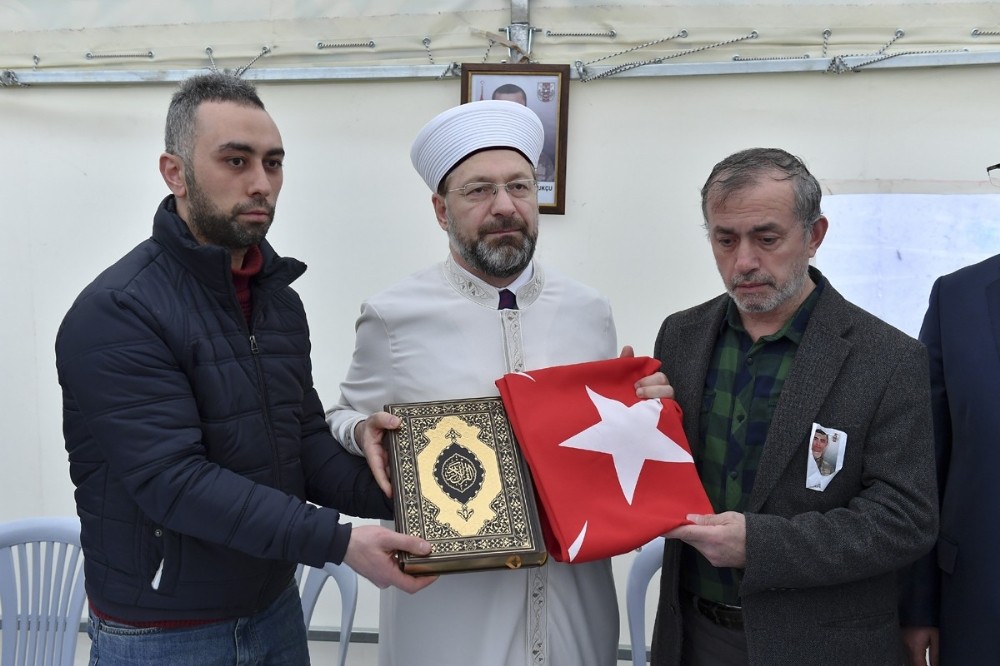 Diyanet İşleri Başkanı Erbaş’tan Sergen Pamukçu’nun ailesine hac müjdesi