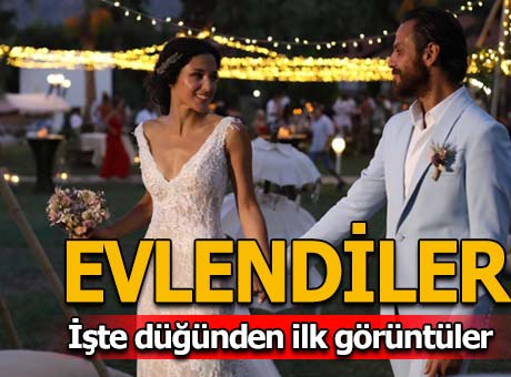 Evlendiler!! İşte Düğünden İlk Görüntüler