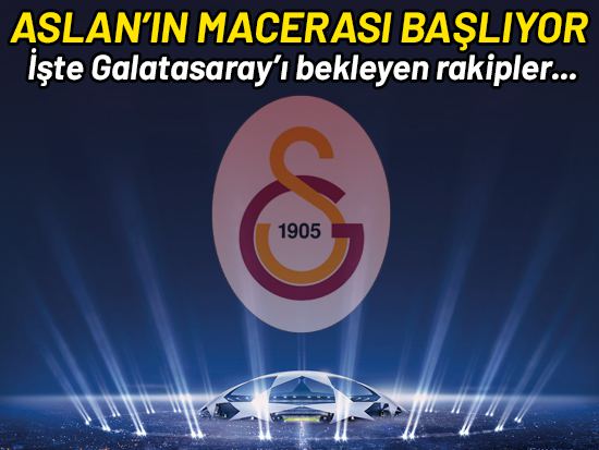 Galatasaray'ın Şampiyonlar Ligi'ndeki Rakipleri Belli Oluyor