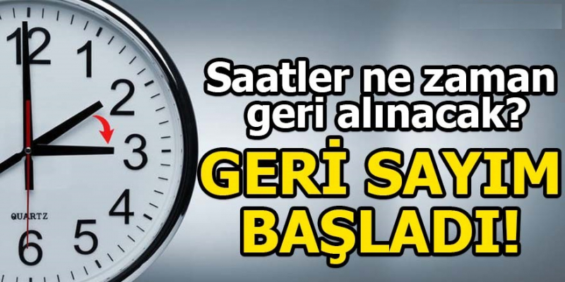 Saatler Ne Zaman Geri Alınacak?