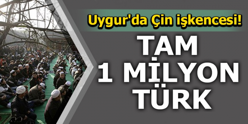 Tam 1 milyon Türk! Uygur'da Çin işkencesi! 