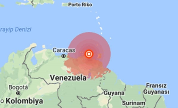  Venezuela'da 7.0 Büyüklüğünde Deprem