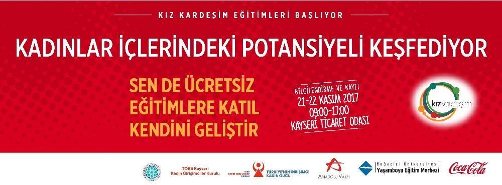 “Kız Kardeşim” Projesi 2017 Yılı Eğitimleri ile Yeniden Kayseri’de