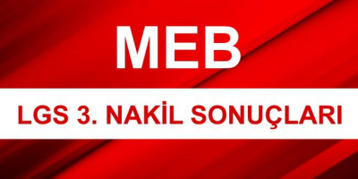 2018 LGS 3. Nakil Sonuçları MEB e-Okul Sorgulama