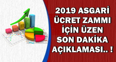 2019 Asgari Ücret İçin Üzen Açıklama