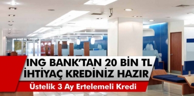 3 ay ertelemeli 20 Bin TL kredi verilecek… Başvuru ekranı belli oldu!