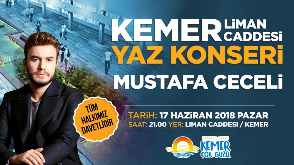 Kemer Mustafa Ceceli konseri ile yaza merhaba diyecek