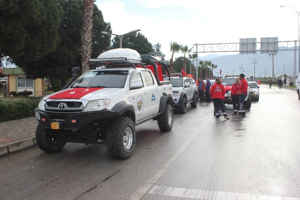 Osmaniye’de Zeytin Dalı Harekatı’na destek konvoyu