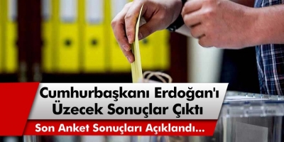 Anket Sonuçları Açıklandı! Erdoğan Cephesini Üzecek Sonuçlar Çıktı