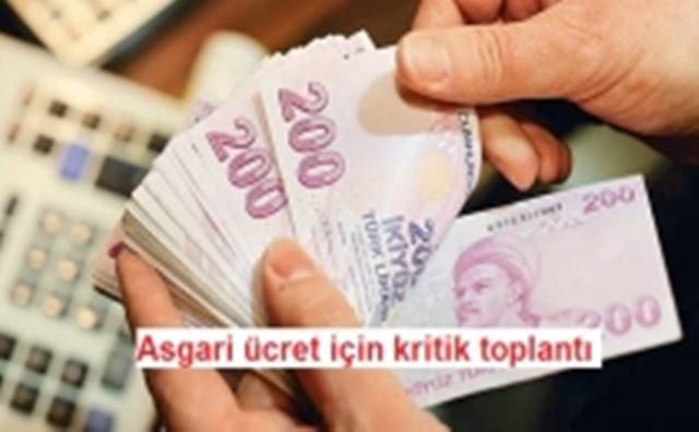 Asgari ücret için kritik toplantı.