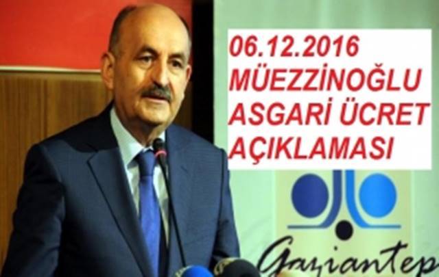 Asgari ücret pazarlığı başladı. Müezzinoğlu'ndan asgari ücret açıklaması