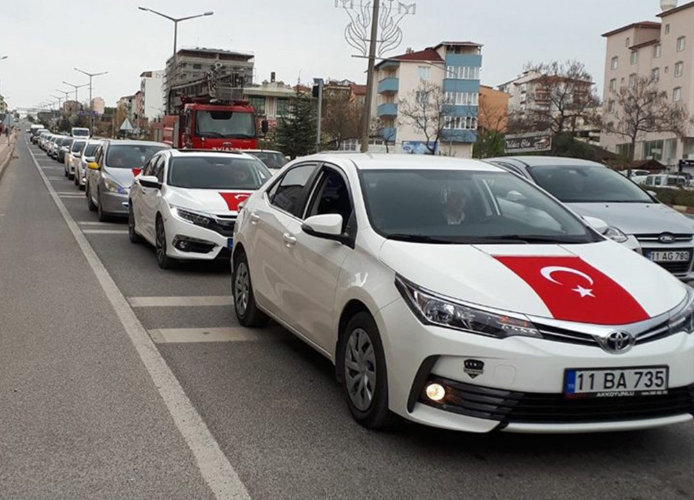 Bilecik’te Afrin’e destek konvoyu