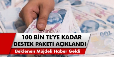 Beklenen Müjdeli Haber Geldi! İşletmelere Can Suyu Olacak! 100 Bin Liraya Kadar Kredi Destek Paketi Açıklandı!