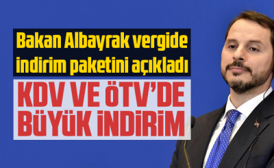 Berat Albayrak Vergide İndirim Paketini Açıkladı