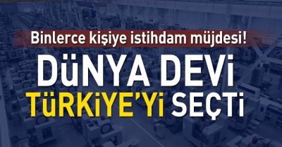 Binlerce Kişiye İstihdam Müjdesi