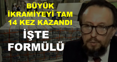 Büyük İkramiyeyi Tam 14 Kez Kazandı! Formülünü Açıkladı