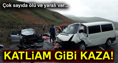 Erzurum’da katliam gibi kaza: 5 ölü, 10 yaralı