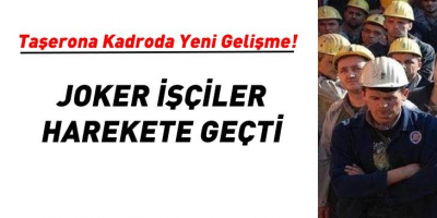 Joker Taşeron İşçiler Harekete Geçti