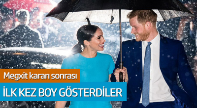 Megxit kararı sonrası ilk kez boy gösterdiler 