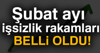 Şubat ayı işsizlik rakamları belli oldu!