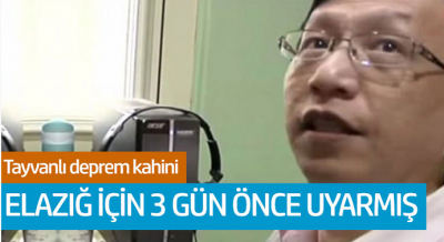 Tayvanlı deprem kahini Dyson Lin Elazığ için 3 gün önce uyarmış!