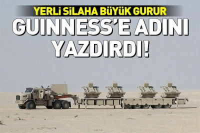 Yerli Silah Guinness'e Adını Yazdırdı