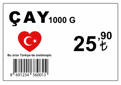 'Yerli Ürünlere Kalpli Türk Bayrağı Konulsun'
