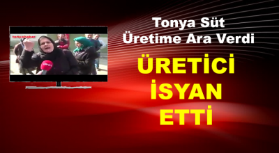 Tonya Süt Üretime Ara Verdi, Üretici İsyan Etti